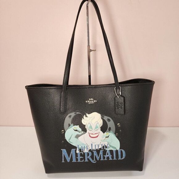 NWT COACH CC160 Disney X Coach City Tote  Ursula Little Mermaid - Picture 1 of 8